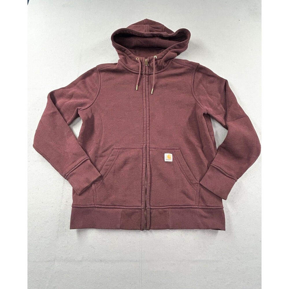 Carhartt Full Zip Women’s Hoodie Red Relaxed Fit Clarksburg 102788
